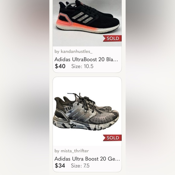 Adidas Size 10.5 Men 20 20 Fx Sneaker Scarlet Core Black Grey Running Road Shoes - Picture 11 of 12